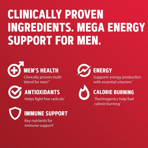 Mega Men Energy Metabolism GNC 90 Tabletas