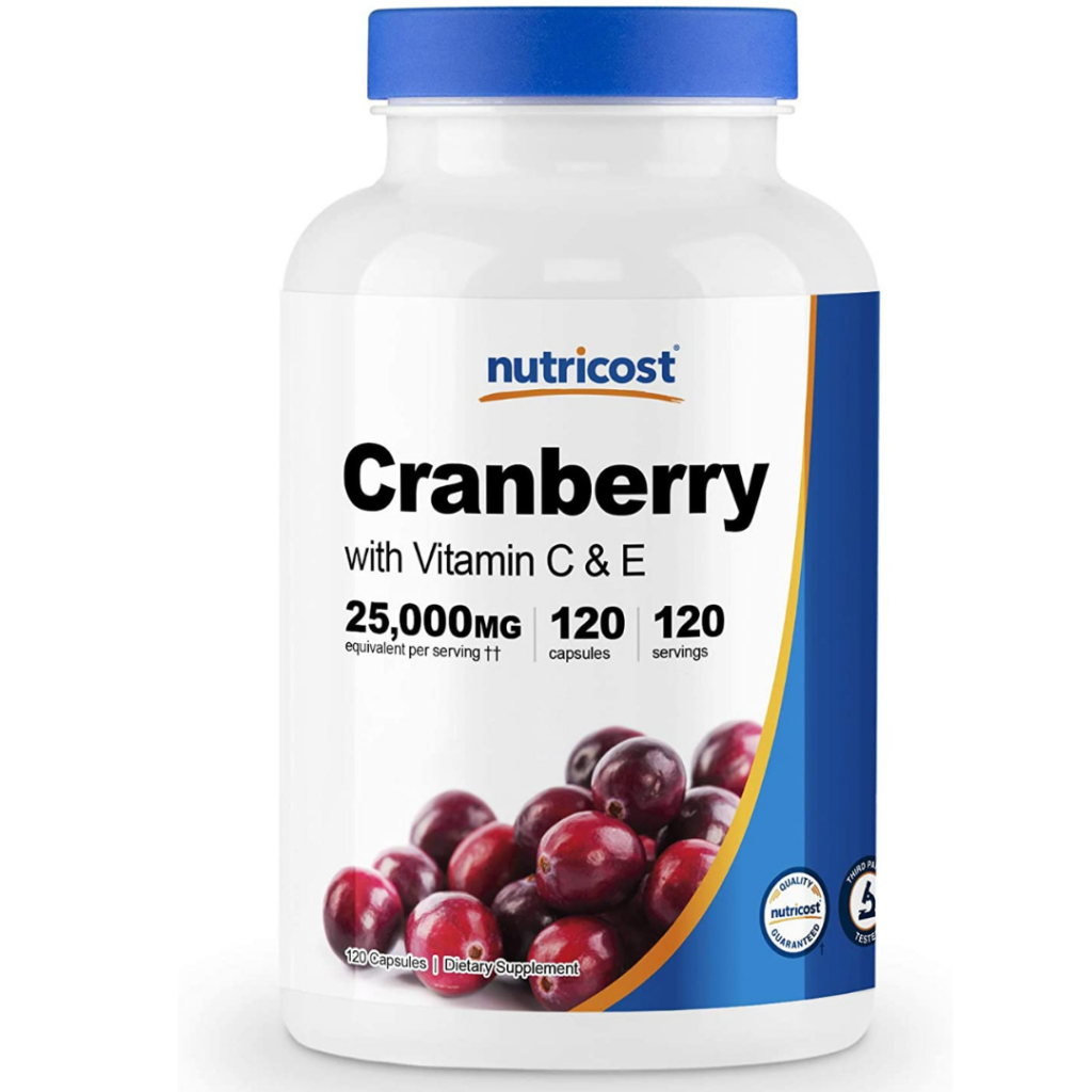 Cranberry Nutricost Mg C Psulas Con Vitamina C Y Vitamina E