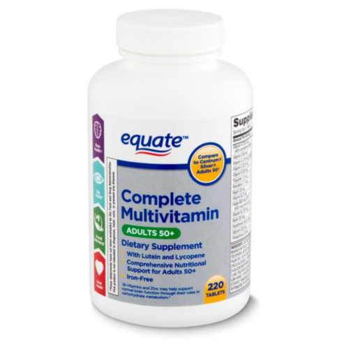 Equate multivitamínico completo, adultos mayores de 50 años