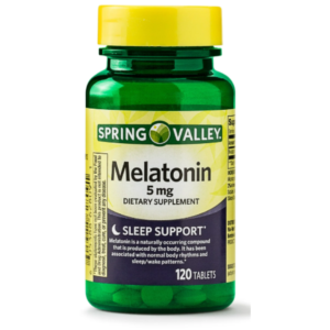 Spring Valley Melatonina extra fuerte de Spring Valley, 10 mg, 120 unidades Spring Valley  Melatonina, 5mg es un suplemento dietético que puede ayudar a promover un sueño reparador. Esta fórmula contiene 5 miligramos de melatonina